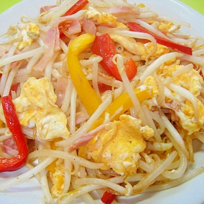 ダシダで味付け もやしとパプリカベーコンの卵炒め レシピ 作り方 By Mint74 楽天レシピ ダシダで味付け もやしとパプリカベーコンの卵炒め レシピ 作り方 By Mint74 楽天レシピ